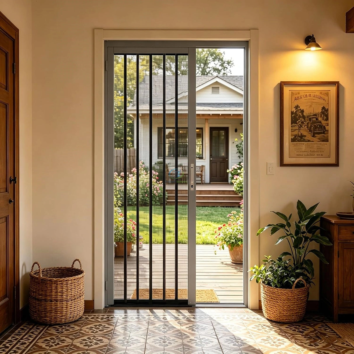 Folding Accordion Single Door Screen – product view 11