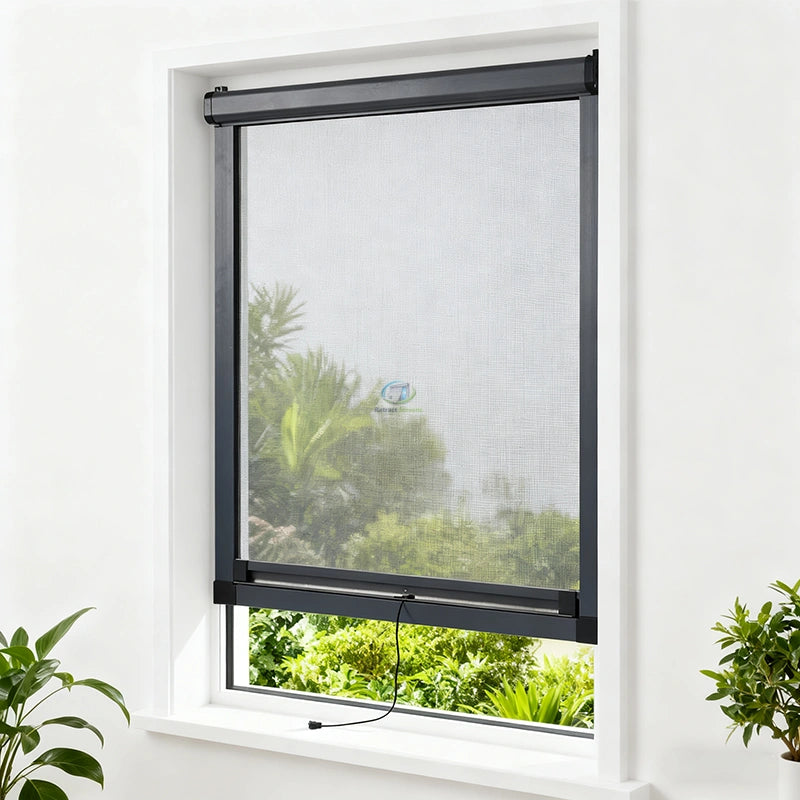 Pull Down Roller Insect Screens for Windows – product view 3