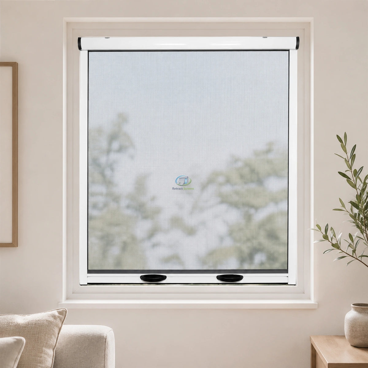 Pull Down Roller Insect Screens for Windows - Retract Screens Australia