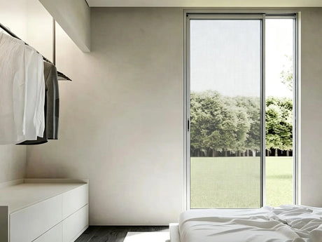 Roller fly screen installed on a modern Australian home doorway