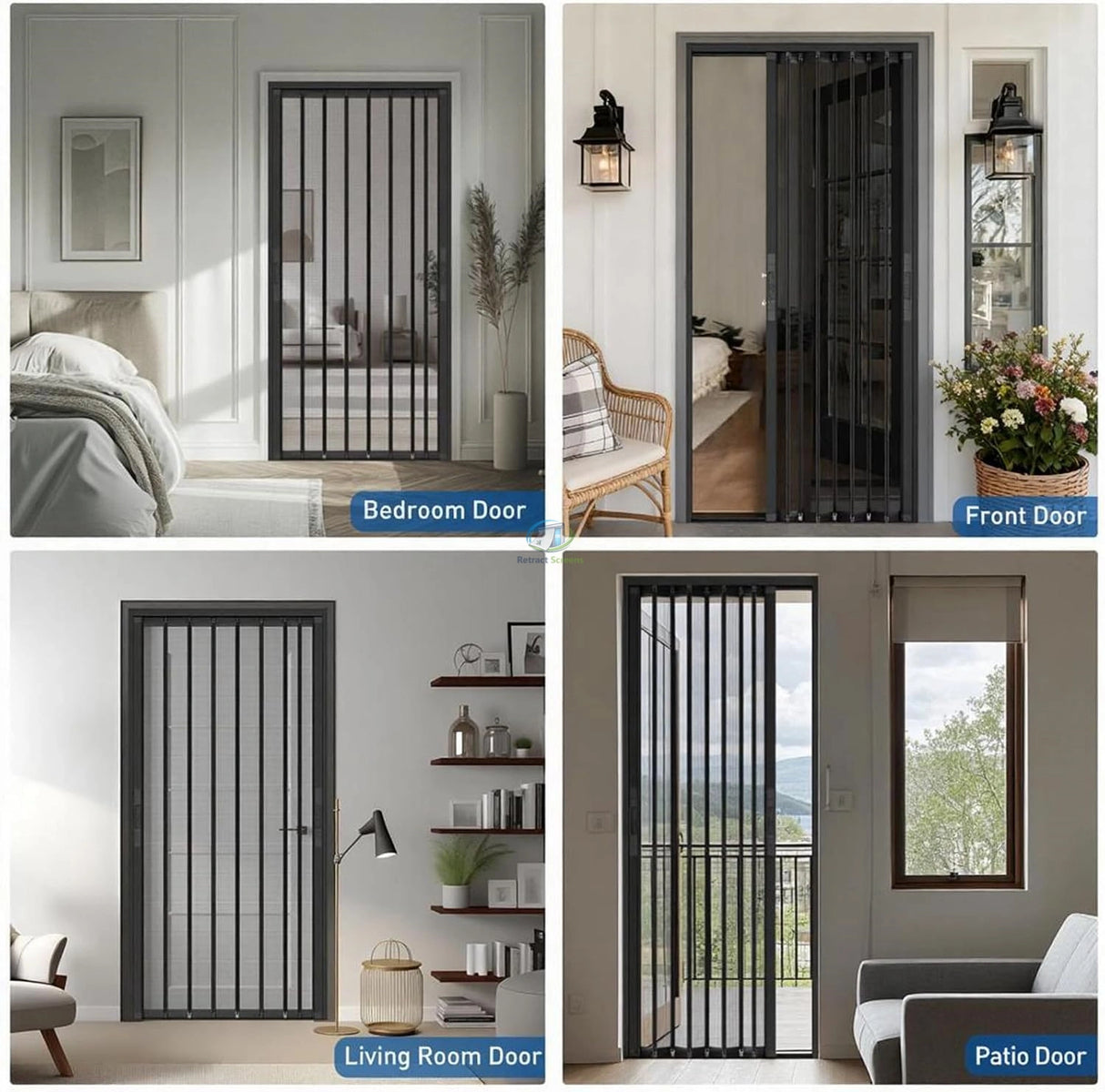 Folding Accordion Single Door Screen – product view 7