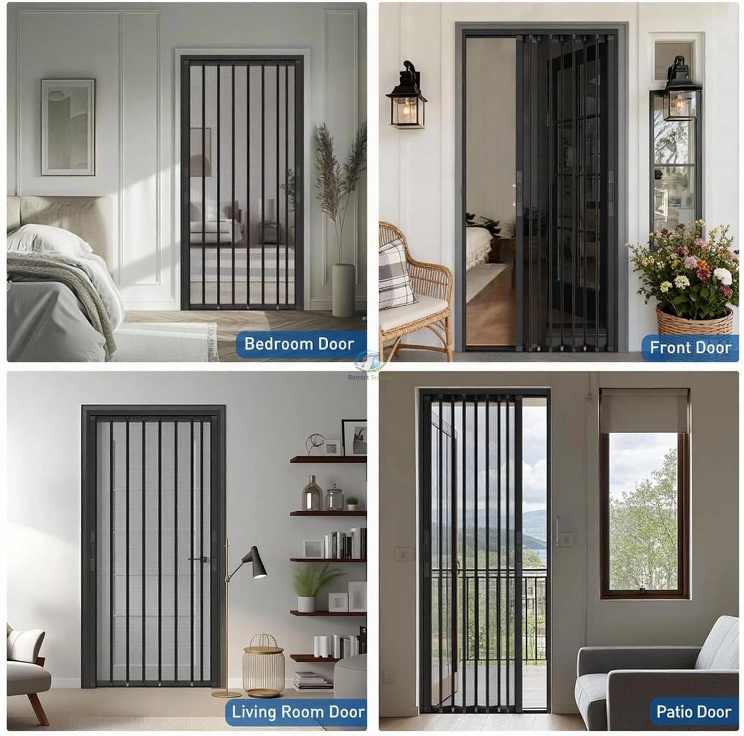 Folding Accordion Single Door Screen – product view 7