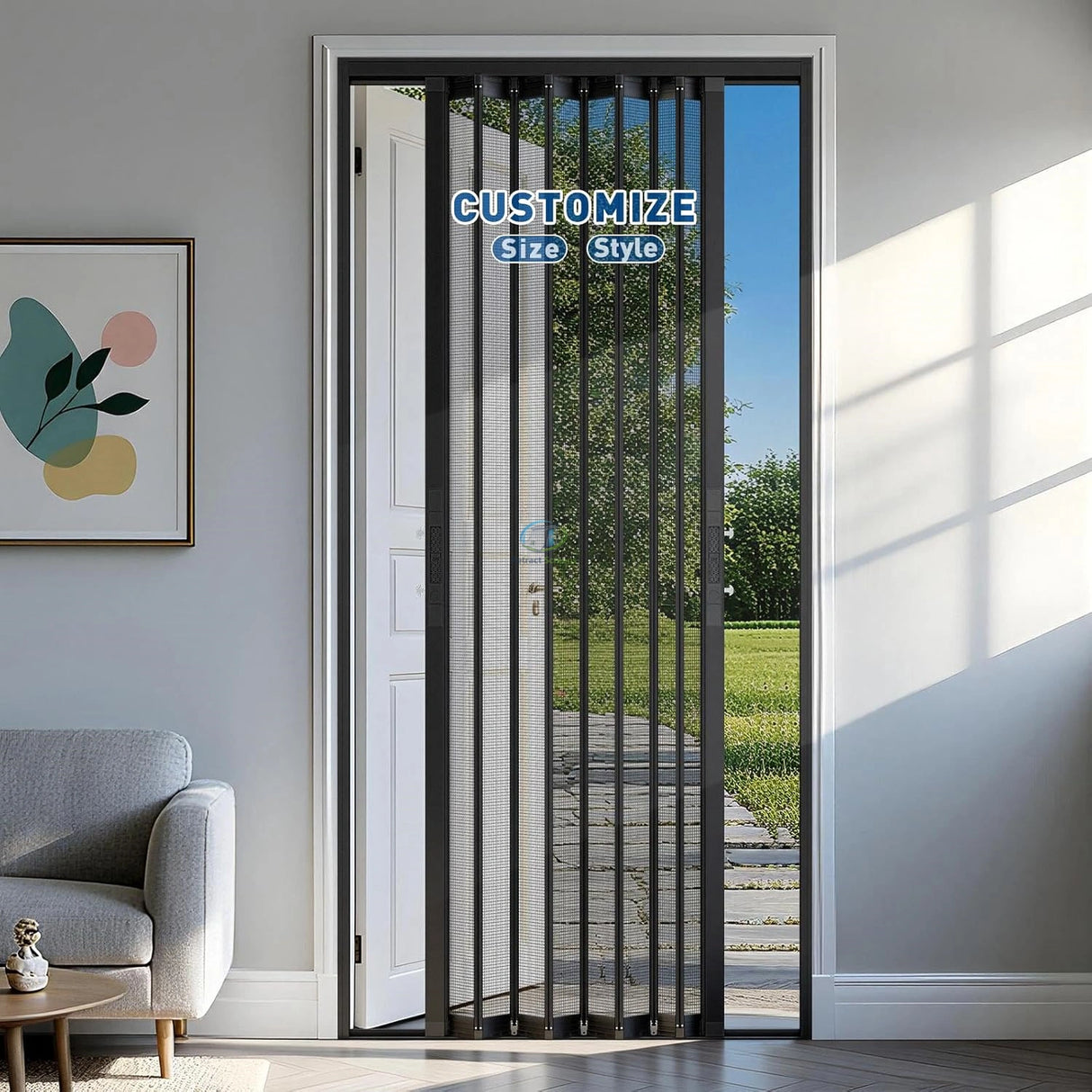 Folding Accordion Single Door Screen