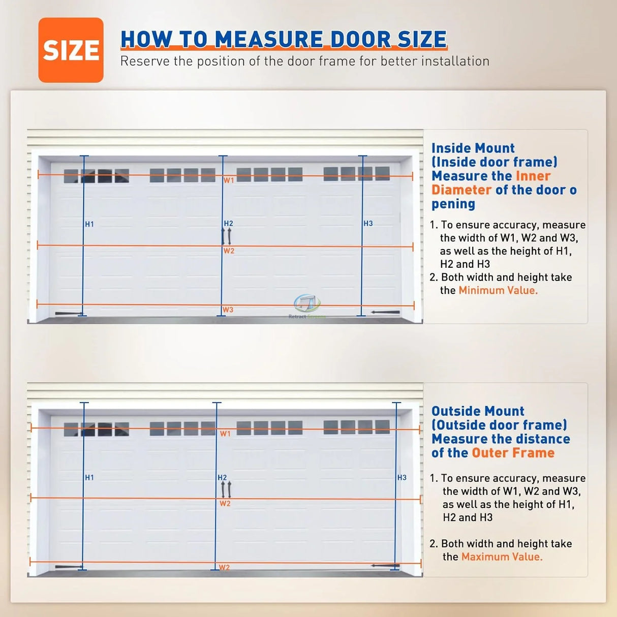 Aluminum Retractable Garage Screen Door – product view 7