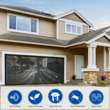 Aluminum Retractable Garage Screen Door – product view 5