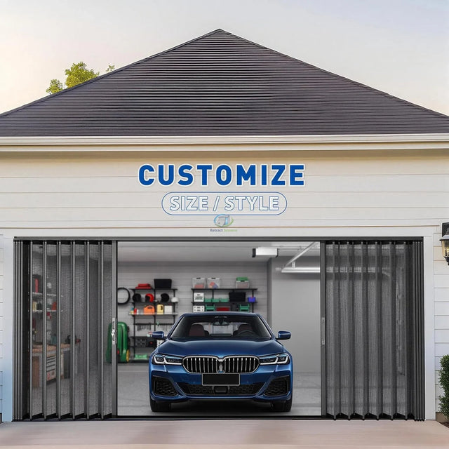 Aluminum Retractable Garage Screen Door