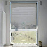 Pull-Down Pleated Insect Screen for Window