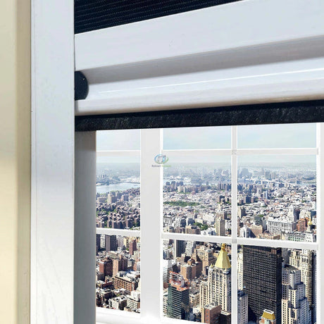 Pull-Down Pleated Insect Screen for Window – product view 5