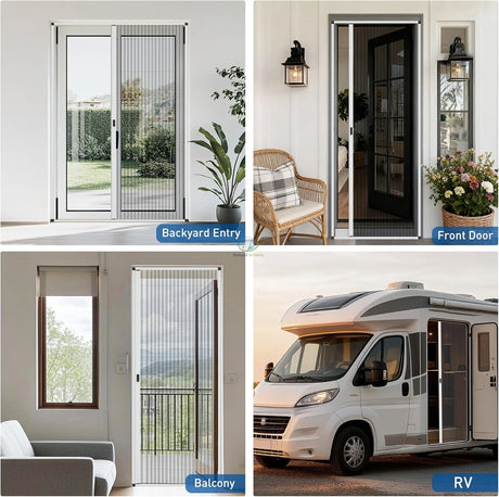 Pleated Insect Screen Single Door – product view 8