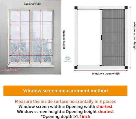 Pleated Insect Screen for Window – product view 4