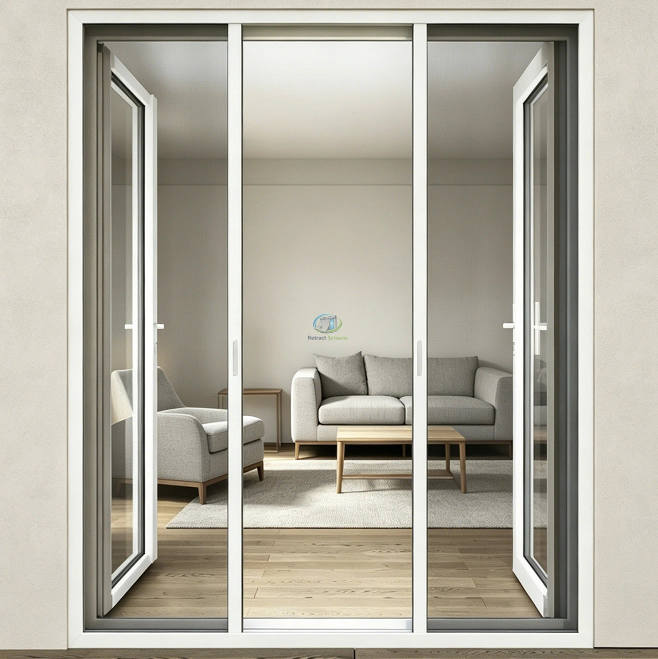 Roller Insect Screens for Double Door