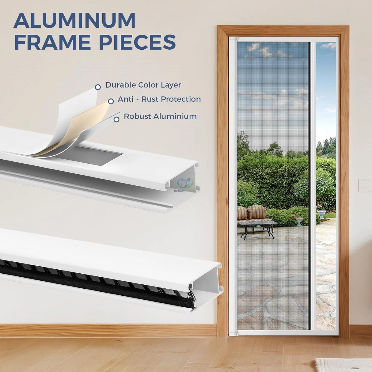 Roller Insect Screens for Single Door – product view 3