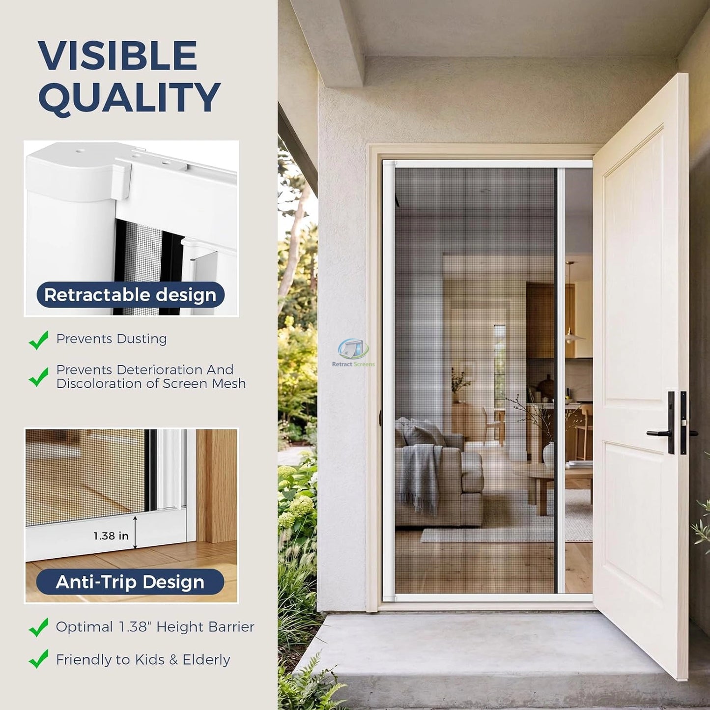 Roller Insect Screens for Double Door