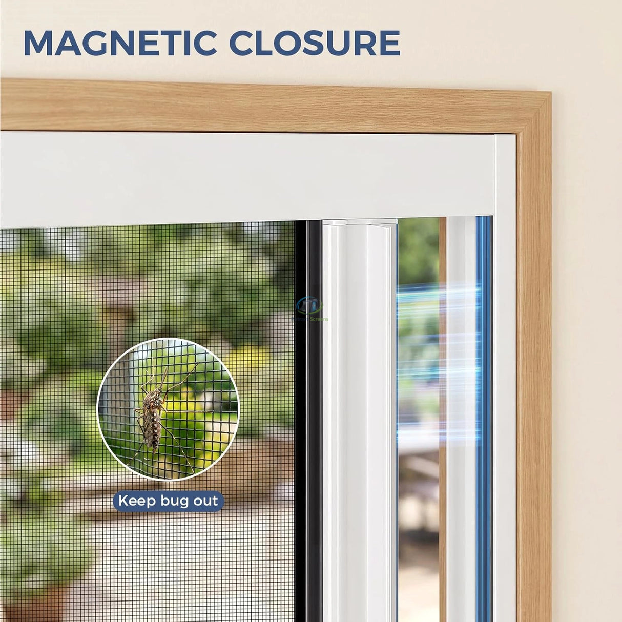Sliding & Pull Across Roller Insect Screens for Windows – product view 2