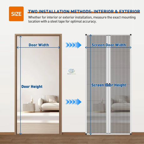 Pleated Insect Screen Double Door – product view 7