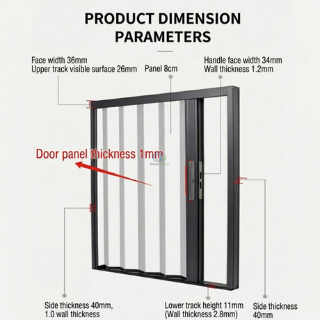 Folding Accordion Double Door Screen - Retract Screens Australia